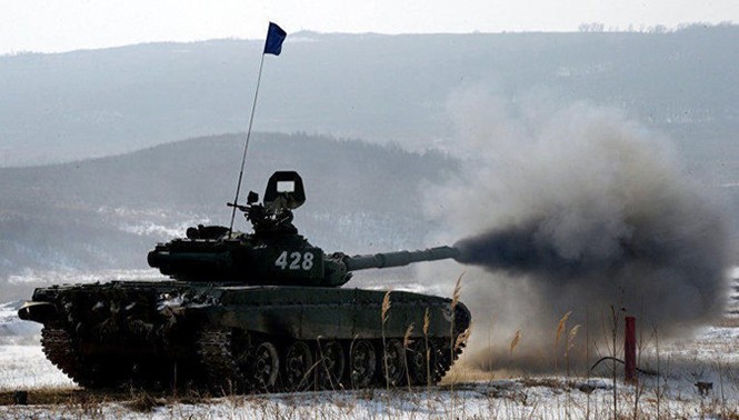 Mục kích xe tăng T-72 nã pháo tranh hùng - ảnh 6
