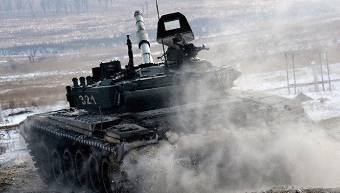 Mục kích xe tăng T-72 nã pháo tranh hùng - ảnh 8