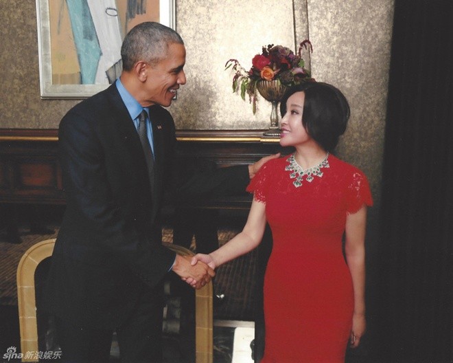 Minh tinh Lưu Hiểu Khánh gặp gỡ Tổng thống Obama - ảnh 2