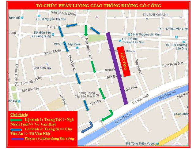 TP.HCM: Phân luồng giao thông hàng loạt tuyến đường - ảnh 2
