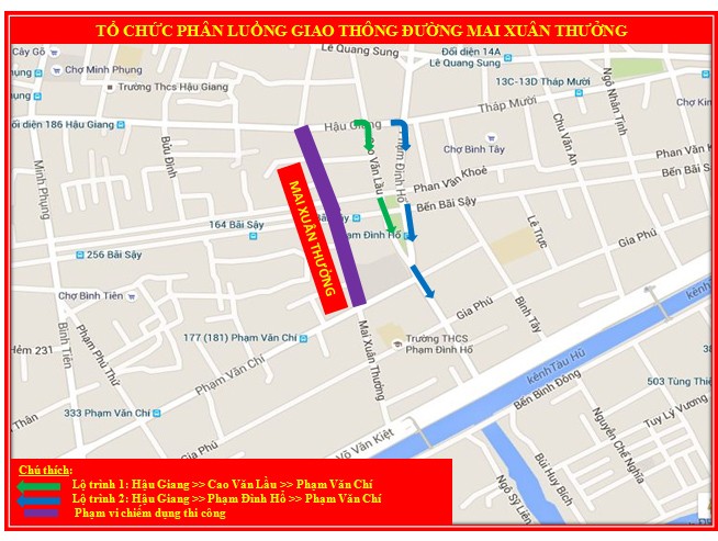 TP.HCM: Phân luồng giao thông hàng loạt tuyến đường - ảnh 4