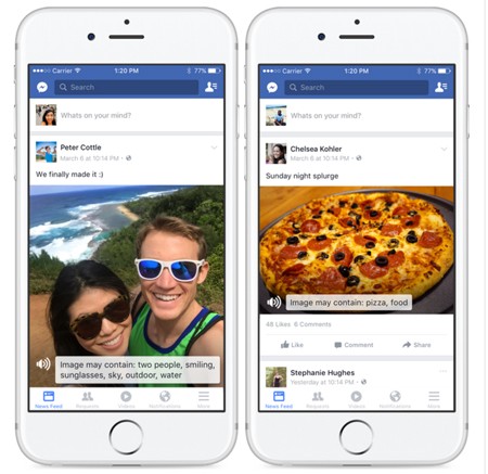 Trí tuệ nhân tạo giúp 'đọc' Facebook không cần nhìn - ảnh 1