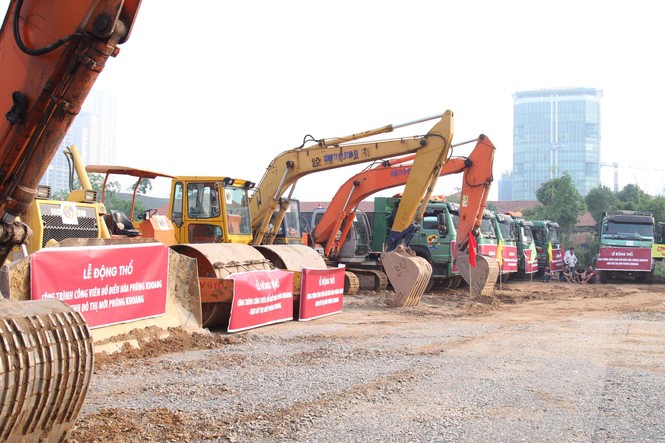 Động thổ công viên hồ điều hòa Phùng Khoang - ảnh 3
