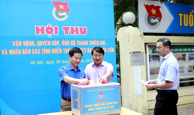 Tuổi trẻ Thủ đô chung tay cứu trợ miền Trung - ảnh 3