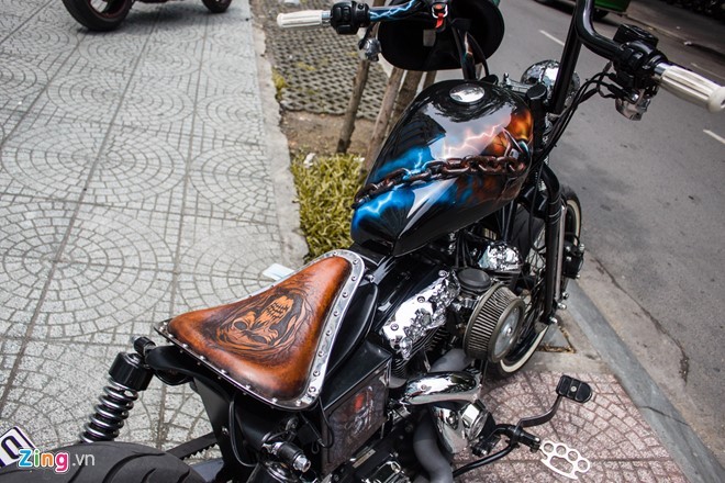 Tròn mắt trước Harley-Davidson độ phong cách Halloween - ảnh 5