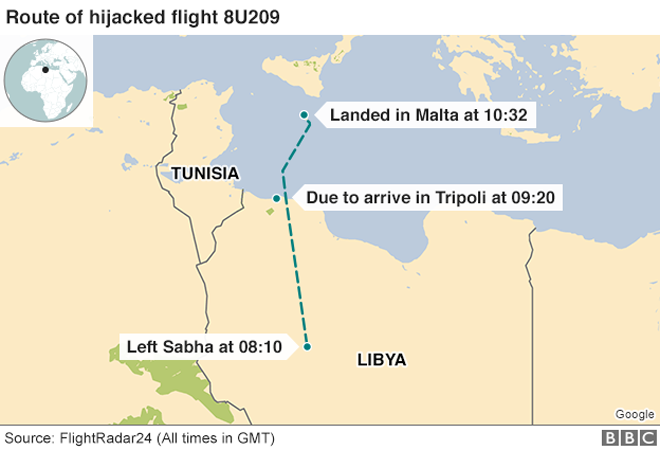 Tin mới nhất về vụ không tặc cướp máy bay Libya - ảnh 2