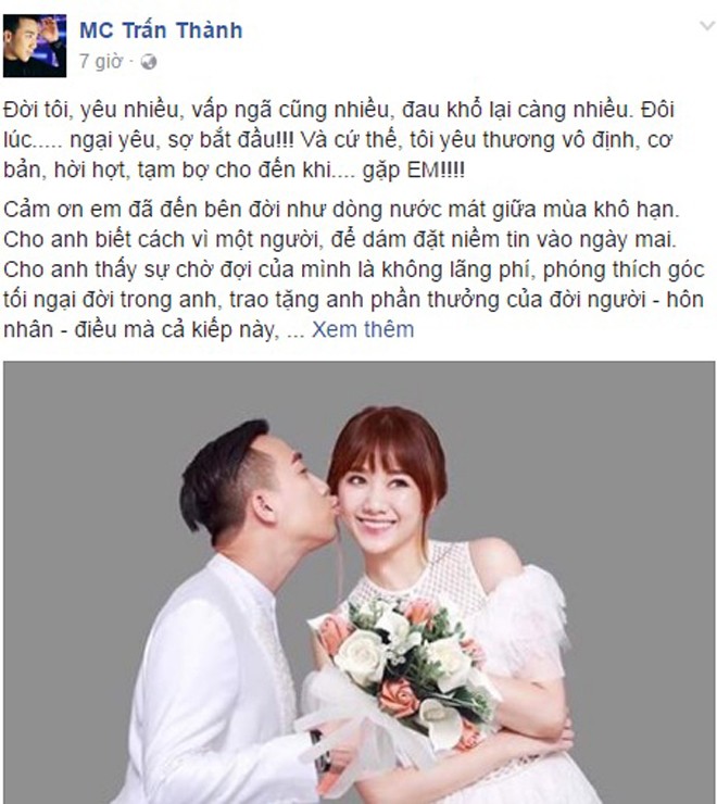 Hari Won đến bên đời Trấn Thành như “dòng nước mát giữa mùa khô hạn” - ảnh 1