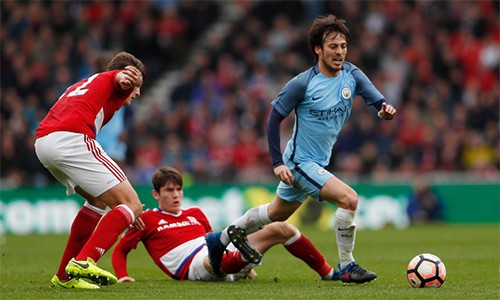 Man City thắng dễ Boro, vào bán kết Cup FA - ảnh 1