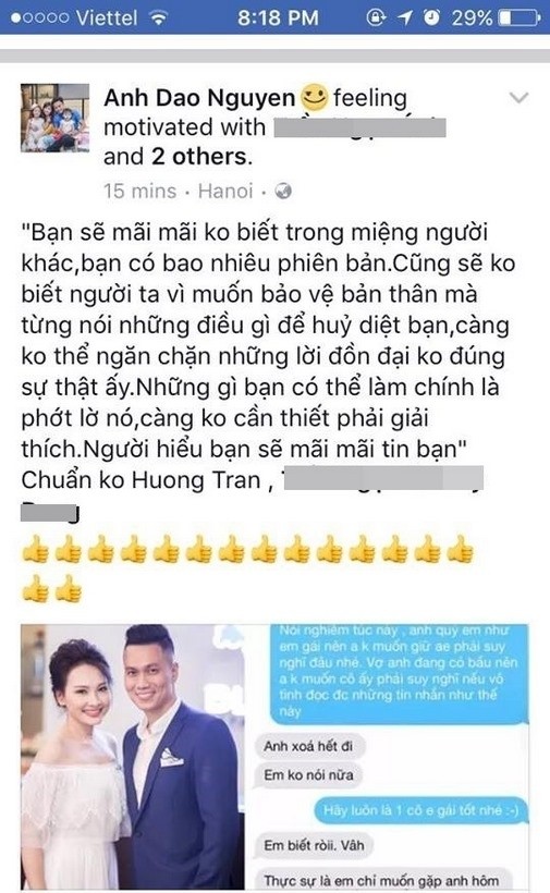Vợ diễn viên Hồng Đăng chia sẻ đầy ẩn ý sau loạt scandal của Bảo Thanh - ảnh 1