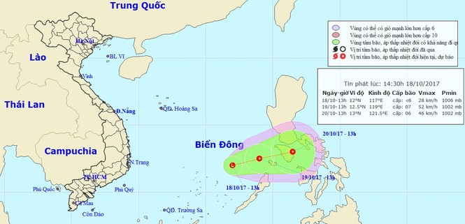 Xuất hiện vùng áp thấp trên Biển Đông, Nam Bộ mưa lớn - ảnh 1