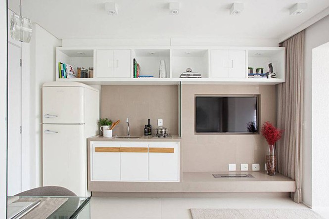 Căn hộ 35 m2 có mọi phòng đều rộng nhờ dùng nhiều kính - ảnh 4