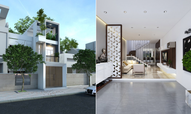 Mẫu nhà phố 3 tầng đẹp như mơ với chi phí 1,2 tỷ đồng - ảnh 1