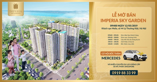 Dự án Imperia Sky Garden 'gây sốc' với chương trình mua nhà tặng xe Mercedes - ảnh 1