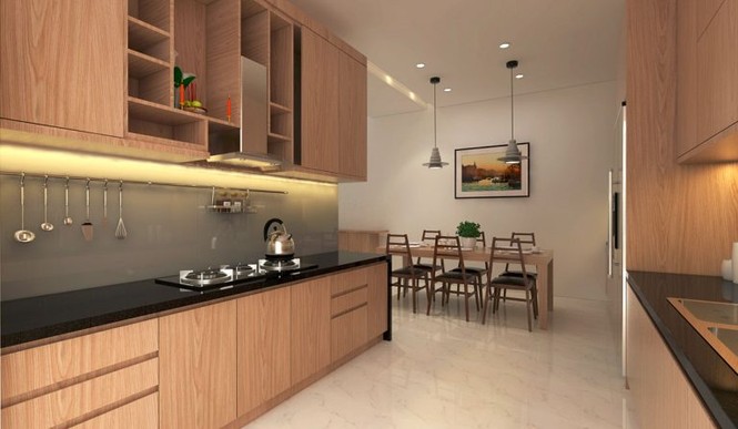 Nhà 1 trệt, 3 lầu thiết kế sang trọng và thoáng mát với chi phí 1,2 tỷ - ảnh 3