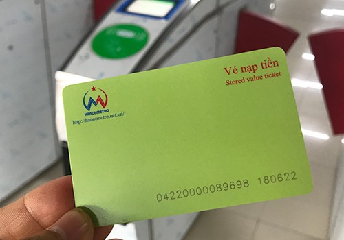 Thẻ vé đường sắt Cát Linh - Hà Đông in hình tháp Rùa - ảnh 1