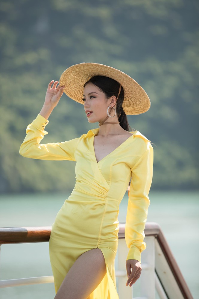 Dàn thí sinh Miss World Việt Nam trổ tài catwalk trên du thuyền 5 sao - ảnh 6
