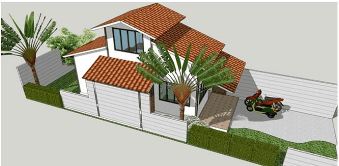 Mẫu nhà cấp 4 gác lửng mái Thái đẹp miễn chê chỉ 200- 300 triệu đồng - ảnh 8