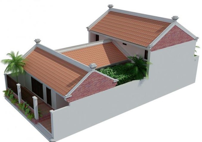 Những mẫu nhà tuyệt đẹp và gần gũi nông thôn miền Bắc - ảnh 3