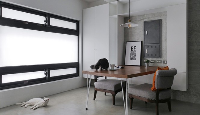 Căn hộ phá cách để nguyên tường xi măng vẫn đẹp và lôi cuốn không ngờ - ảnh 3