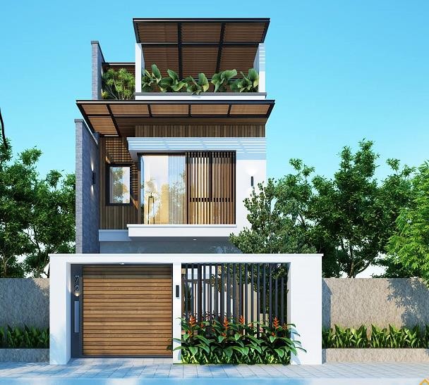 Mẫu nhà phố 3 tầng phong cách hiện đại đẹp miễn chê - ảnh 1
