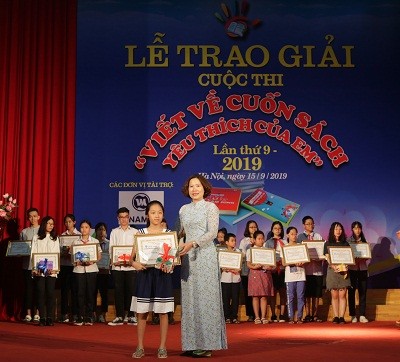 Trao giải Cuộc thi 'Viết về cuốn sách yêu thích của em' - ảnh 1