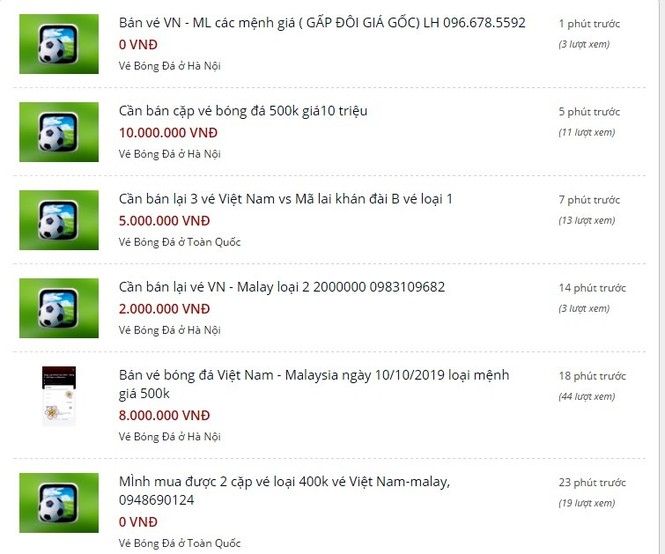 Vé xem Việt Nam vs Malaysia bị hét giá trên trời - ảnh 6