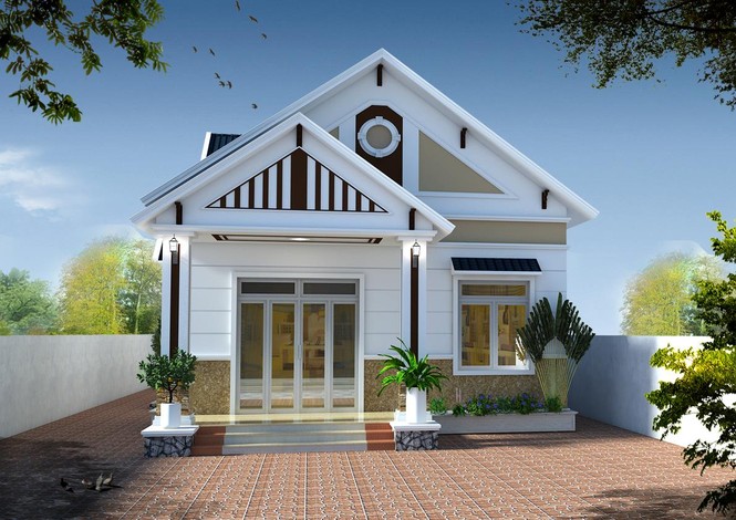 Vẻ đẹp gây sốt của các mẫu nhà cấp 4 giá rẻ kiểu mới có 4 phòng ngủ - ảnh 2