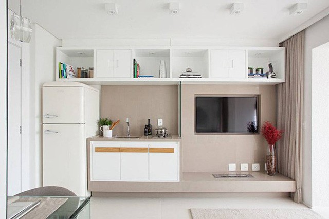 'Tuyệt chiêu' giúp căn hộ 35 m2 sang trọng như rộng gấp đôi - ảnh 4