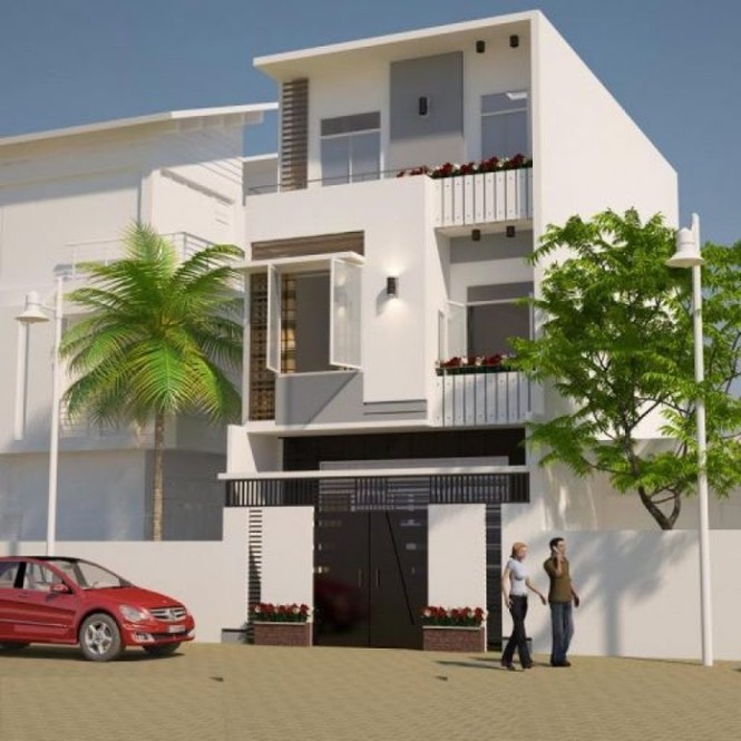 Mẫu nhà phố 80m2 chi phí 1 tỷ đồng đẹp nổi bật, cuốn hút - ảnh 1