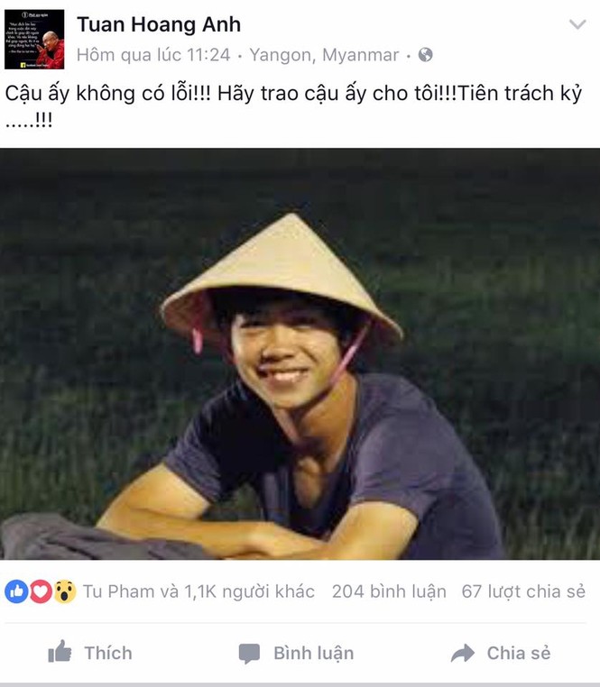 Facebook của HLV Hoàng Anh Tuấn bị 'hack' khi nói về Công Phượng? - ảnh 1