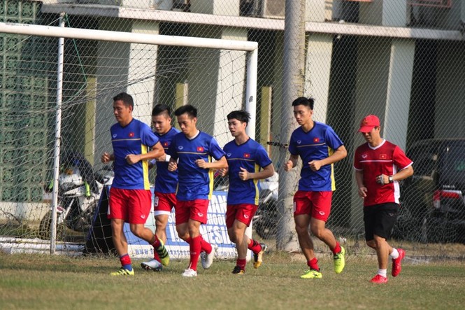 Chờ đấu Nhật Bản, Olympic Việt Nam đổi lịch tập phút chót - ảnh 1