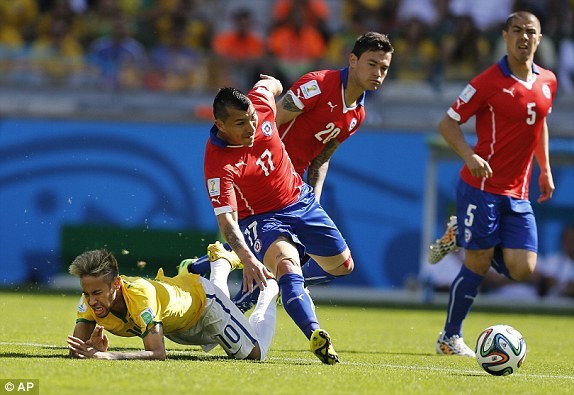 Brazil-Chile (1-1, penaty 3-2): Selecao nhọc nhằn vượt ải - ảnh 15