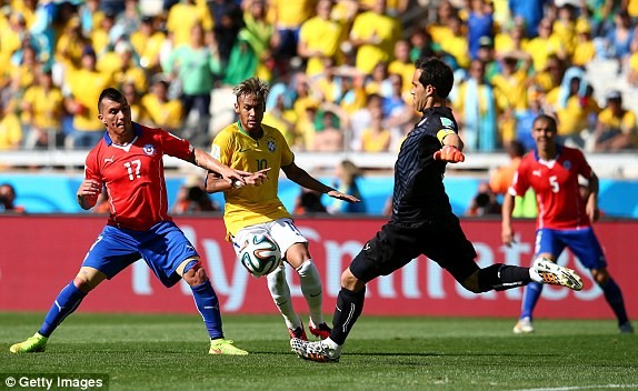 Brazil-Chile (1-1, penaty 3-2): Selecao nhọc nhằn vượt ải - ảnh 5