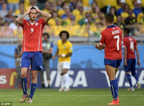Brazil-Chile (1-1, penaty 3-2): Selecao nhọc nhằn vượt ải - ảnh 1