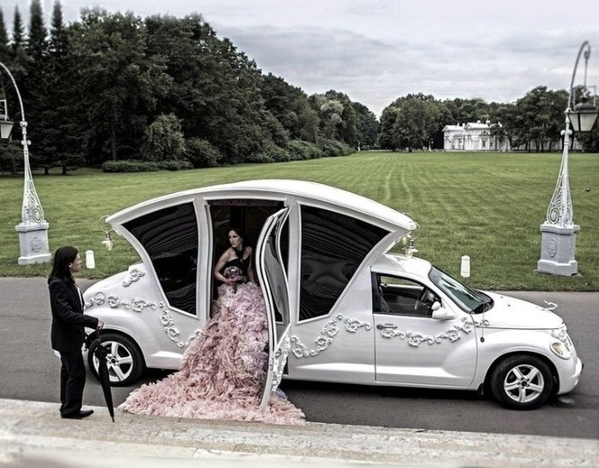 Chiếc limo khác lạ và độc đáo phong cách xe cưới - ảnh 3