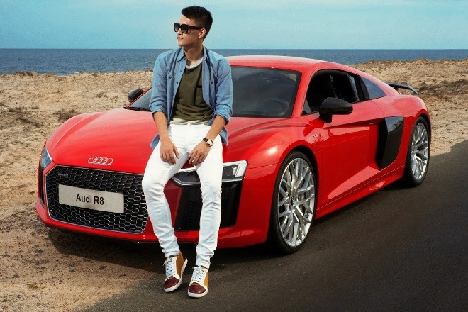 Tiền đạo Công Vinh 'đá cặp' cùng Audi R8 Coupe - ảnh 10