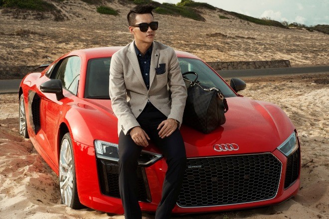 Tiền đạo Công Vinh 'đá cặp' cùng Audi R8 Coupe - ảnh 16