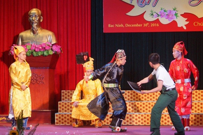 Học viên Quân đội viết thư pháp chào năm mới - ảnh 10