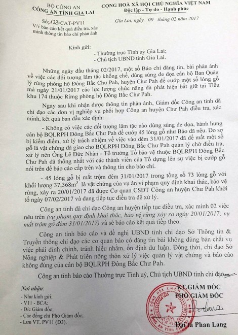Kỷ luật Ban quản lý rừng dựng chuyện mất gỗ lậu - ảnh 1