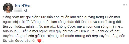 Buôn làng muốn đổi tên đường là H'Hen Niê, nàng hậu phản ứng bất ngờ - ảnh 1