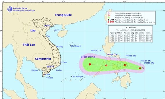Cập nhật diễn biến áp thấp nhiệt đới sắp vào Biển Đông - ảnh 1