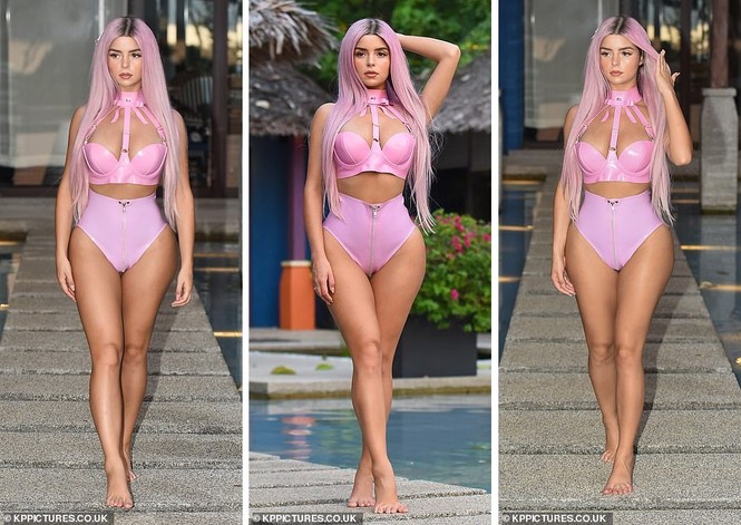 Demi Rose hoá ‘búp bê Barbie hồng’ nóng bỏng trong kỳ nghỉ ở Thái Lan - ảnh 3