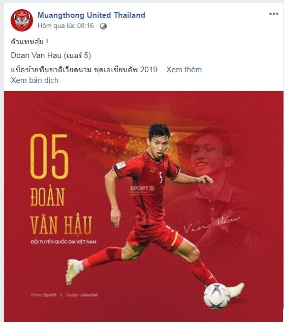 Không có chuyện Đoàn Văn Hậu tới CLB Muangthong cùng Đặng Văn Lâm - ảnh 1