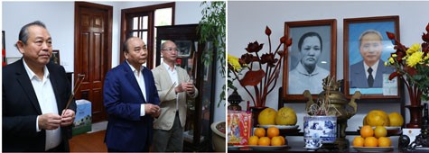 Thủ tướng dâng hương tưởng nhớ các đồng chí nguyên lãnh đạo Đảng, Nhà nước - ảnh 1