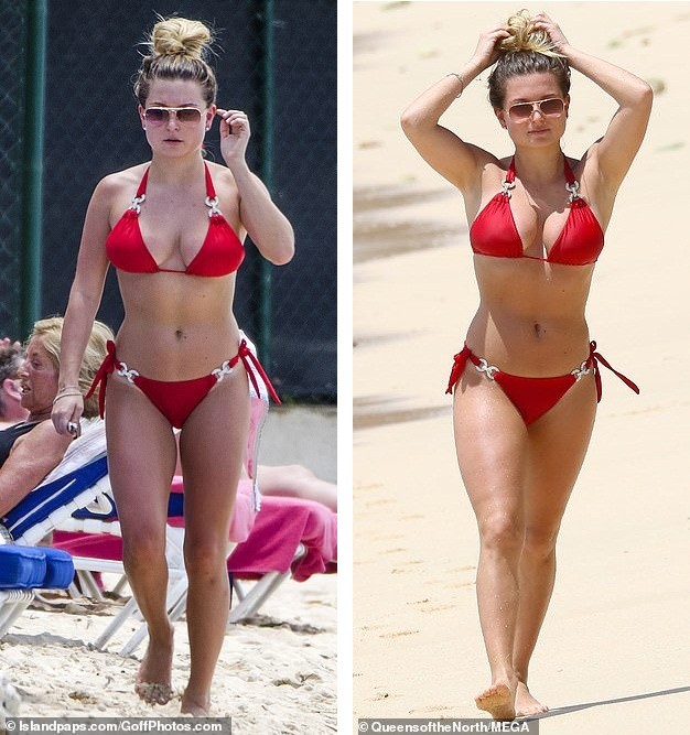 Hoa hậu Anh từng bị tước vương miện khoe dáng với bikini trên bãi biển - ảnh 4