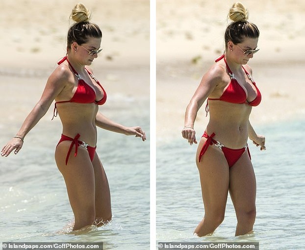 Hoa hậu Anh từng bị tước vương miện khoe dáng với bikini trên bãi biển - ảnh 8
