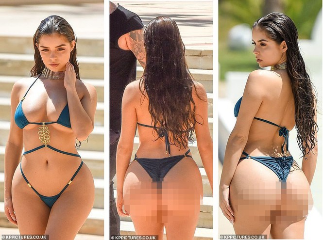 ‘Siêu vòng ba’ nước Anh khoe body đẫy đà với bikini hai mảnh nhỏ xíu - ảnh 2