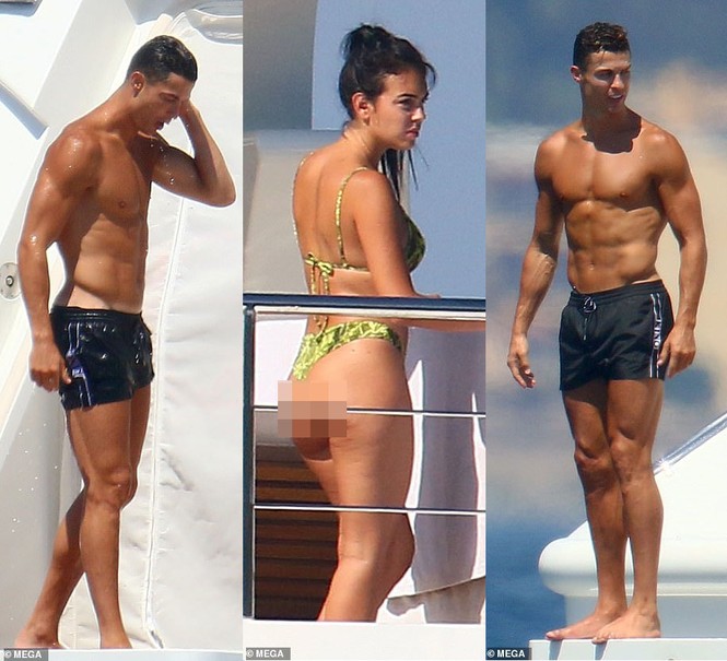 Bạn gái Ronaldo lại gây 'sốt' với ảnh mặc bikini 'bỏng mắt' trên du thuyền - ảnh 1