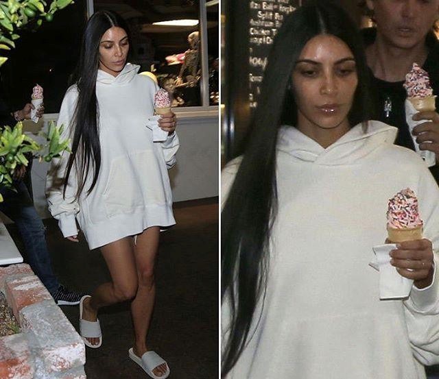 Diện bikini nóng bỏng tắm biển, Kim Kardashian bị đàn lợn ‘tấn công’ - ảnh 11