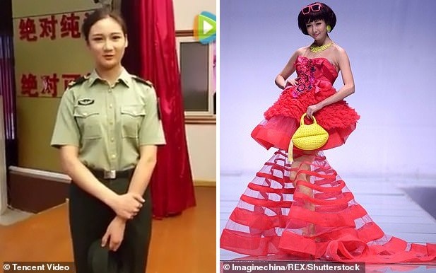 Mẫu nội y bỏ việc trở thành ‘nữ quân nhân xinh đẹp nhất Trung Quốc’ - ảnh 3